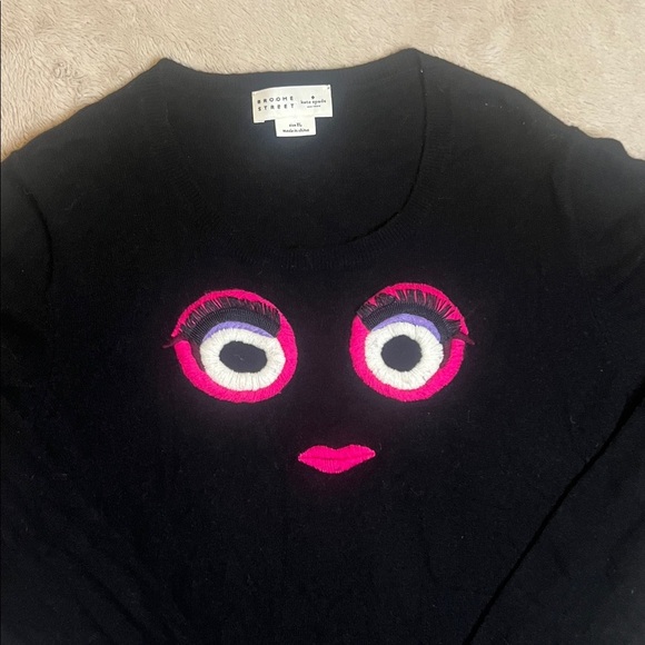 Kate Spade Broome Street Black Wool Blend Sweater sz XL - Picture 4 of 10